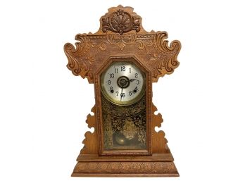 Antique New Haven Clock Co', Gingerbread  Mantle Clock.