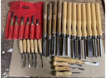 Collection Of Hand Carving Tools.