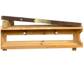 Antique Stratton  & Brothers 28' Wood And Brass Level.  #L1