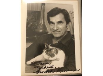 Mark Lenard Signed 8x10 B/w Publicity Photo Inscribed Star Trek Sarek