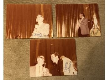 Isaac Asimov Signed Original Trek Convention Photos (lot Of 3)