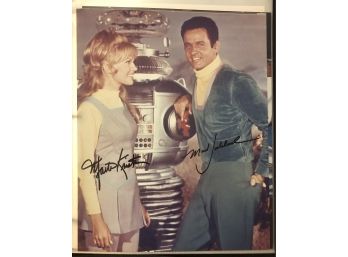 Marta Kristen & Mark Goddard Signed 8x10 Photo Lost In Space