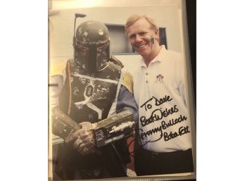 Jeremy Bulloch Signed 8x10 Photo Inscribed Boba Fett Star Wars #4