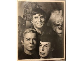 Gene Roddenberry Signed 8x10 B/w Photo RARE Creator Of Star Trek Inscribed