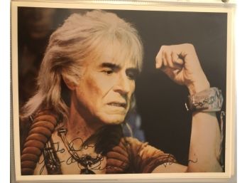 Ricardo Montalban Signed 8x10 Photo Star Trek Kahn