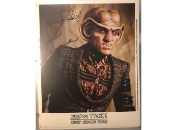 Armin Shimerman Signed 8x10 Photo Star Trek DS9 Quark Inscribed