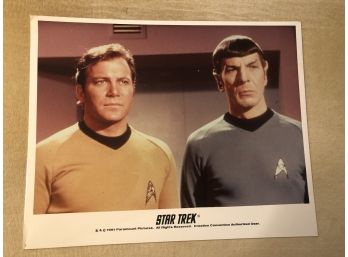 Captain Kirk & Spock Star Trek 8x10 Photo