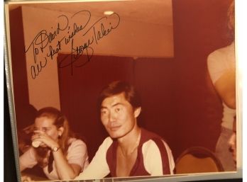 George Takei Signed 8x10 Original Trek Convention Photo Inscribed