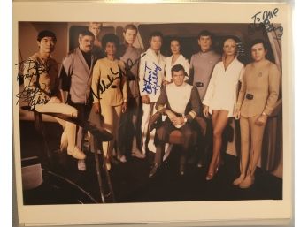 Star Trek Cast Photo Signed By (4) Cast Members