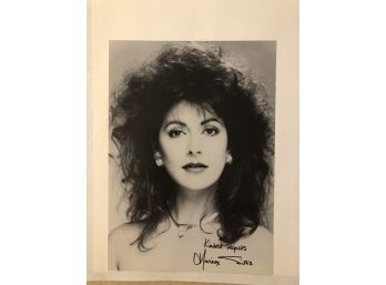 Marina Sirtis 5x7 B/w Publicity Photo W/letter