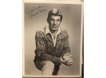 Leonard Nimoy 8x10 Publicity Photo Vintage As Is W/letter