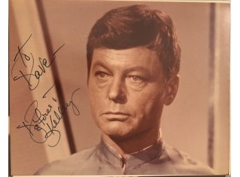 Deforest Kelley Signed 8x10 Photo Inscribed