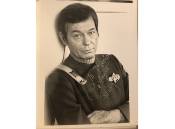 Deforest Kelley Signed 8x10 B/w Photo Inscribed