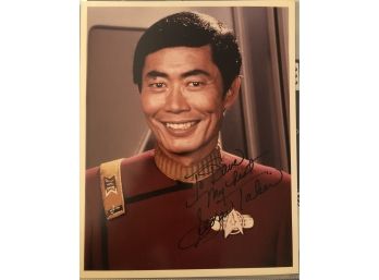 George Takei Signed 8x10 Photo Star Trek Sulu Inscribed