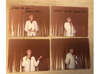 Arnold Moss Signed Photos (lot Of 4) Original Trek Convention Vintage