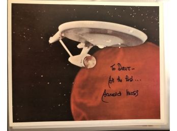 Arnold Moss Signed 8x10 Photo Star Trek Inscribed Anton Karidian