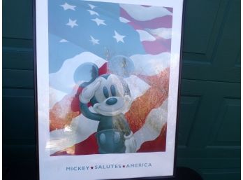 Large Mickey Mouse Poster In Frame