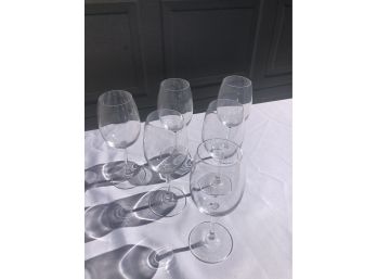 6 French Wine Glasses