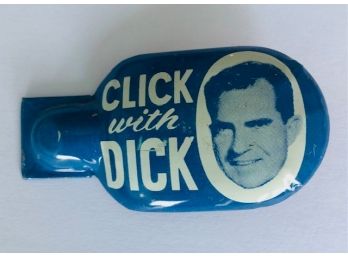 1960 Click With Dick Vintage Political Clicker Richard Nixon