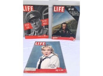 Collection Of Life Magazines From 1939, 1956, & 1960
