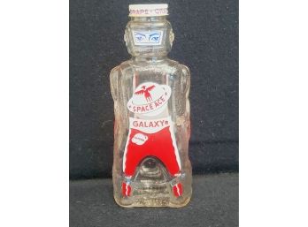 Vintage 1953 Galaxy Syrup Company Space Ace Spaceman Bottles In Red With Original Cap