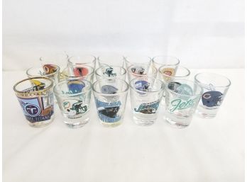 Vintage NFL Football Team Shot Glasses-green Bay Packers, NY Giants, Dallas Cowboys & More