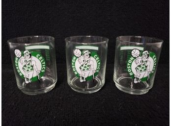 Vintage Boston Celtics Basketball Glasses