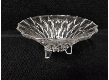 Vintage 6 Inch Footed Glass Candy Dish