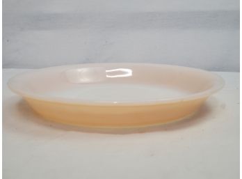 Vintage Fire King Peach Lusterware Pie Plate