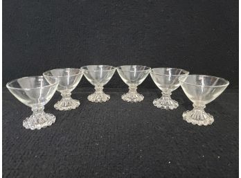 Antique Bubble Boobie Footed Glasses Or Ice Cream