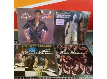Lot Of 4 Vinyl Records - Eddie Murphy, Jackson, Bay City Rollers, Mantovani