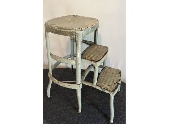 Vintage Metal Step Chair/Stool