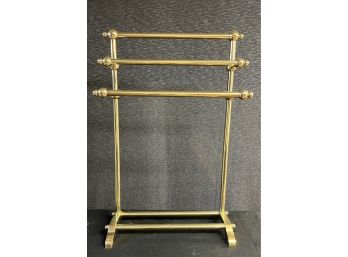 Brass Pedestal Towel Rack