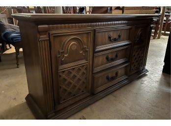 Two Piece Lighted China Cabinet