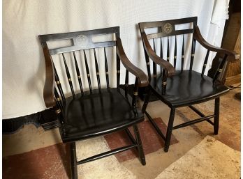 Vintage Nichols And Stone Harvard Chairs