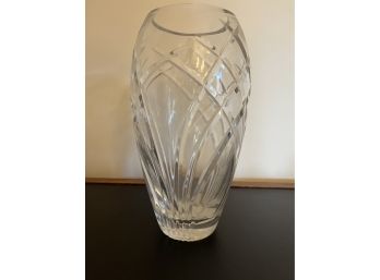 Beautiful Very Heavy Cut Lead Crystal Vase