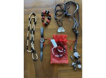 Red & Black Tone Jewelry Collection