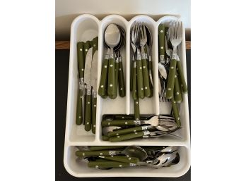 Moss Green Silverware Set