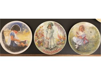 Collector Plate Assortment (3) Mary, Mary - By Myself - Little Miss Muffet