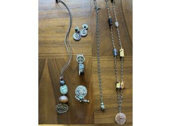 A Collection Of Jewelry In Turquiose And More