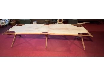 WW II Military Canvas Folding Cot