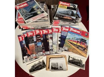 Train Magazine Collection 1960s-1980s And A Collection Of B& W Train Prints