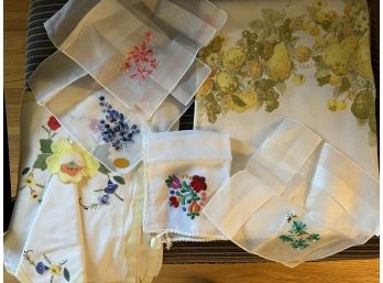 Assorted Floral Collection Of Table Linens