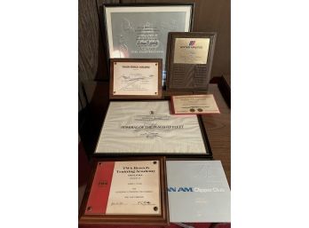 TWA, Pan Am, United, Clipper Club Wall Plaques