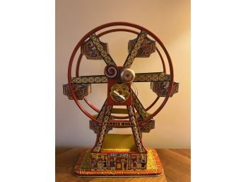 Vintage J. Chein & Co. Wind Up Tin Ferris Wheel