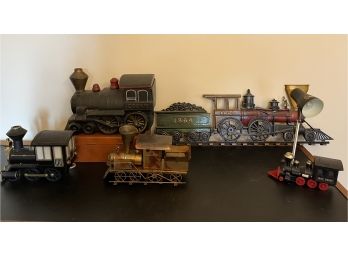 Train Lovers - Cookie Jar, Desk Lamps, Wall Piece And Music Box