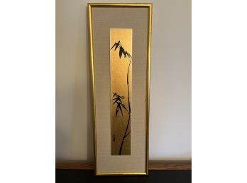 James Yeh-Jau Liu Bamboo Gold Framed Art