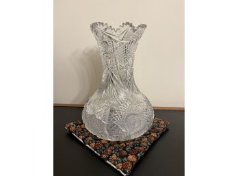 Brilliant 12  Lead Cut Crystal Vase