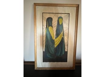 Colorful Framed Two Figures