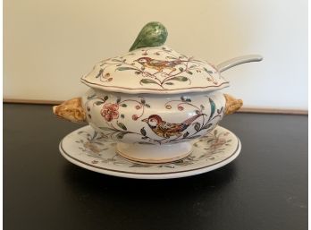 Outeiro Agueda Portugese Hand Painted Tureen